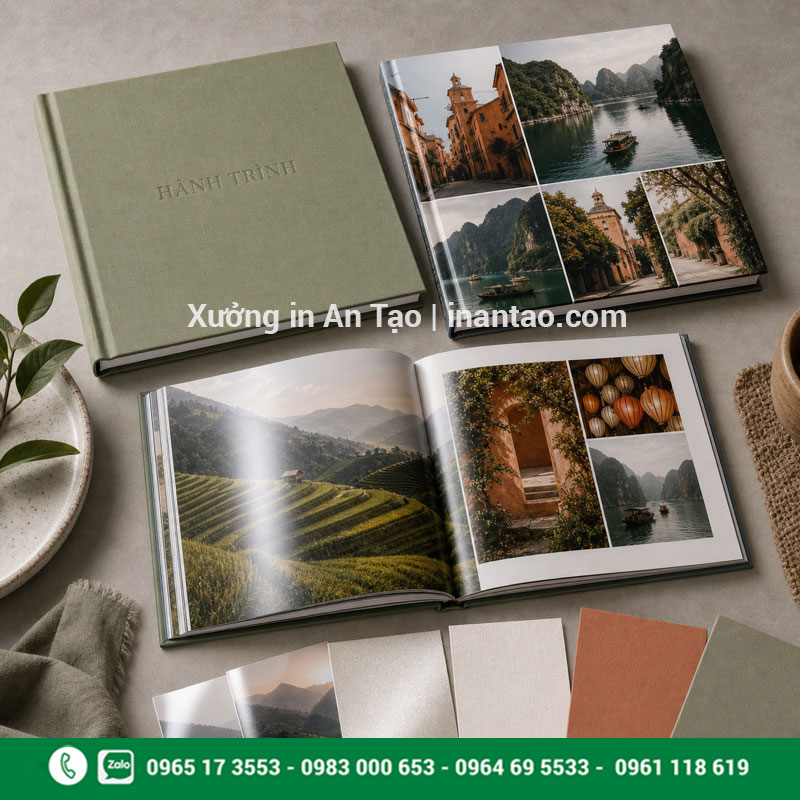 Chất liệu giấy bìa cho dịch vụ in photobook Các lựa chọn giấy và bìa khi in photobook theo yêu cầu