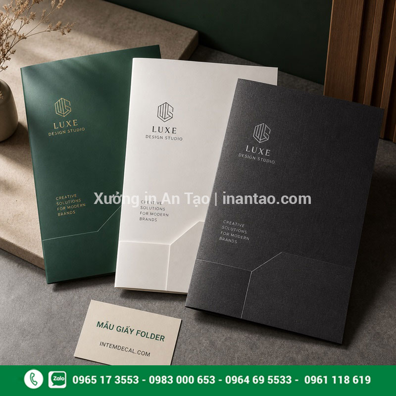 Chọn giấy khi in bìa folder Các mẫu giấy dùng để in bìa folder theo yêu cầu
