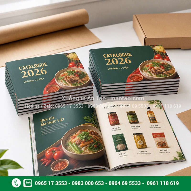In catalogue số lượng ít theo yêu cầu In catalogue số lượng ít với các cuốn A5 thành phẩm