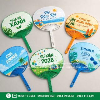 In quạt theo yêu cầu: đẹp, bền, đúng nhận diện thương hiệu