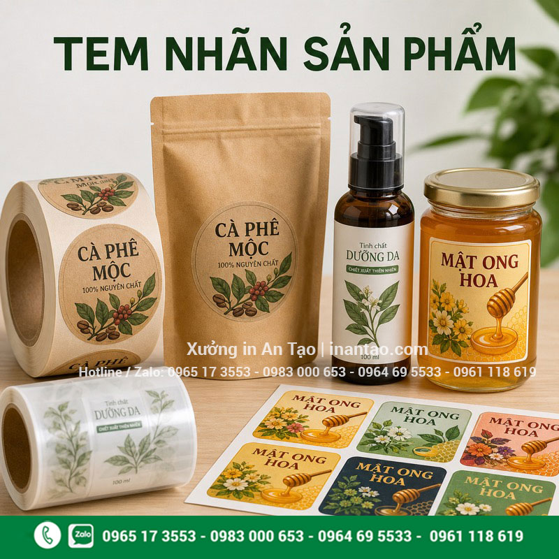 In tem nhãn theo yêu cầu tại intemdecal.com In tem nhãn theo yêu cầu với nhiều mẫu decal hoàn chỉnh