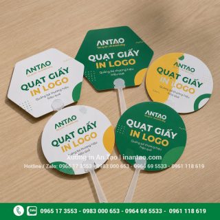 Quạt giấy in logo theo yêu cầu: giải pháp quảng bá thiết thực, dễ ghi nhớ