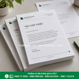 In giấy tiêu đề A4 theo yêu cầu, giá hợp lý tại TP HCM