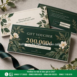 In voucher theo yêu cầu, giá hợp lý tại TPHCM