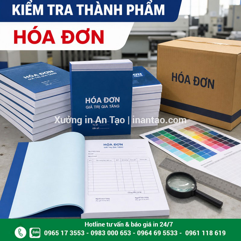 Quy trình kiểm tra hóa đơn trước khi giao hàng Kiểm tra chất lượng và đóng gói hóa đơn thành phẩm