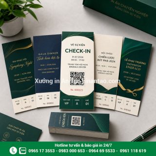 In vé sự kiện theo yêu cầu, giá xưởng tại TP HCM