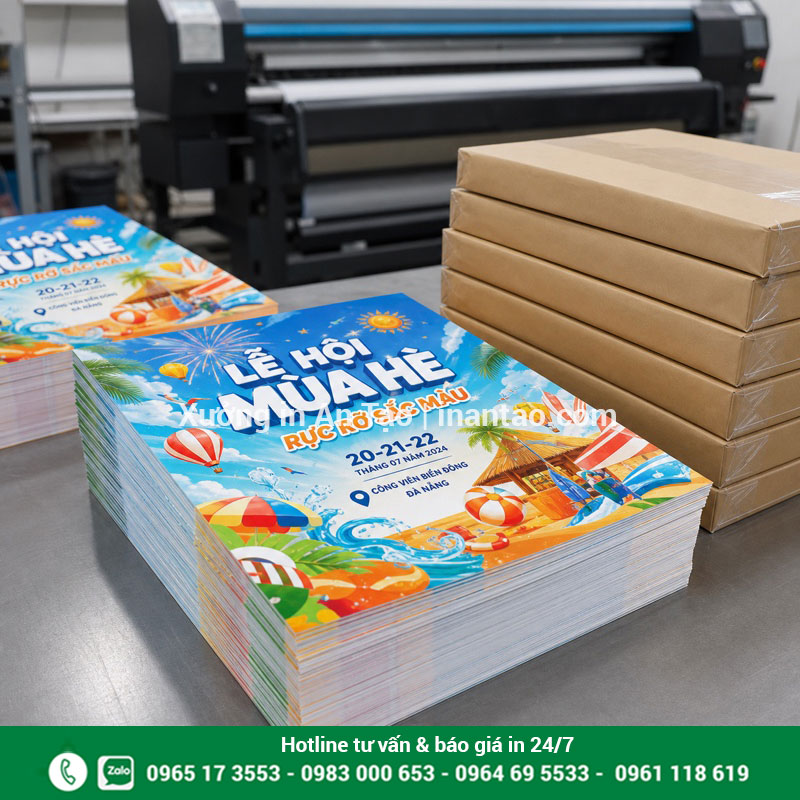 Quy trình kiểm tra thành phẩm in poster tại xưởng Xưởng in poster kiểm tra và đóng gói thành phẩm