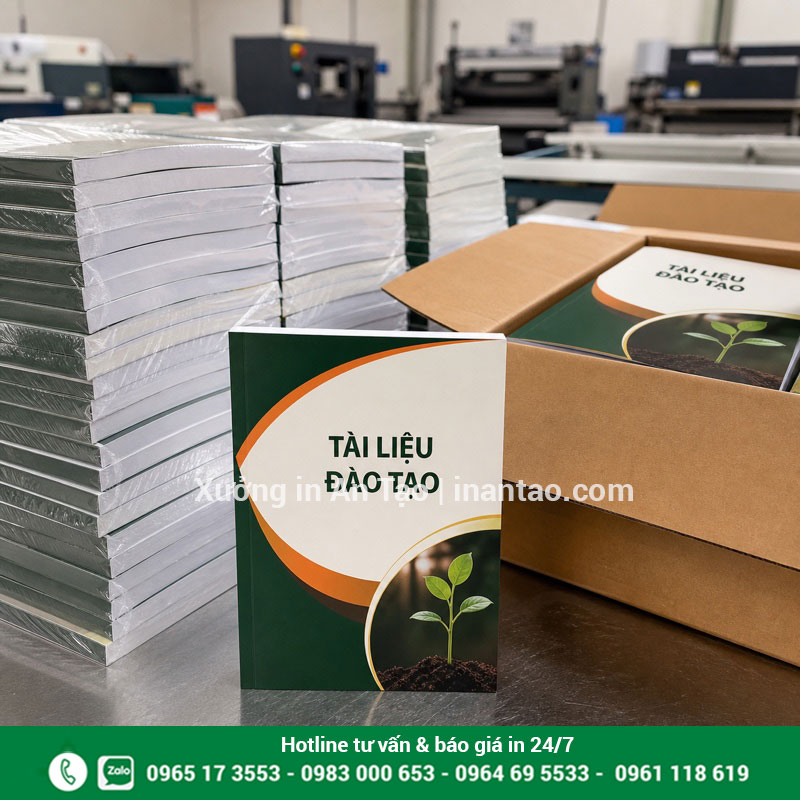 Xưởng in sách kiểm tra và đóng gói thành phẩm Thành phẩm sách được kiểm tra đóng gói tại xưởng in sách
